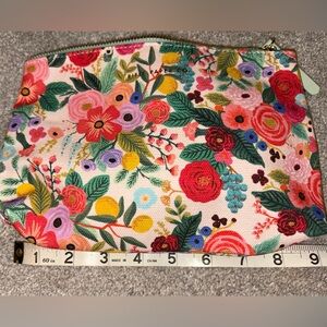 Rifle Paper Co. Multicolor Floral Cosmetic Bag